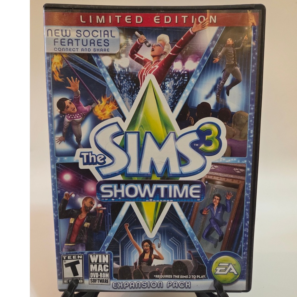 The Sims 3 Showtime Limited Edition Expansion Pack PC Mac DVD-ROM 2012 EA Games
